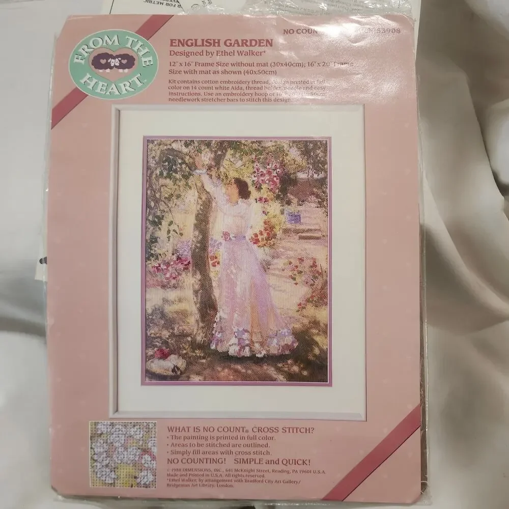 English Garden Dimensions From The Heart No Count Cross Stitch 53908 B31